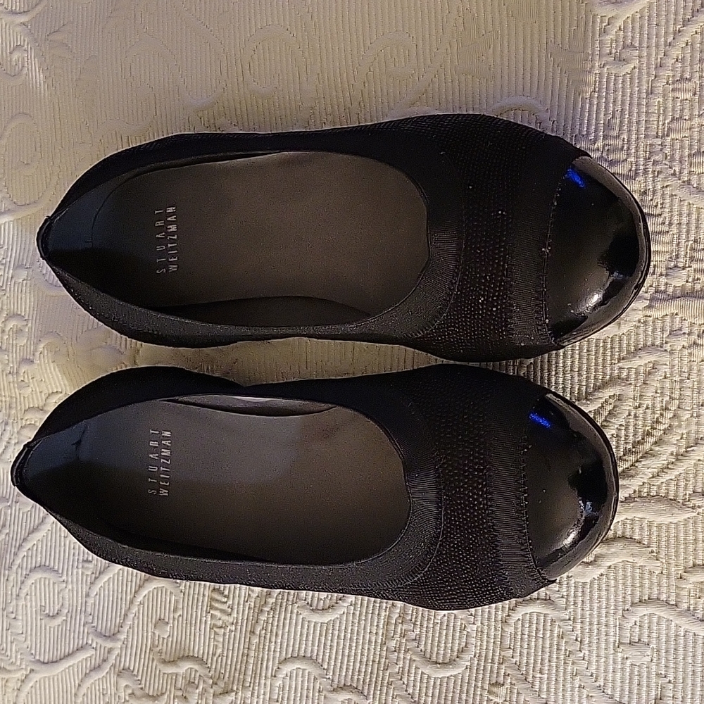 Stuart Weitzman "Giveable" Black Flat